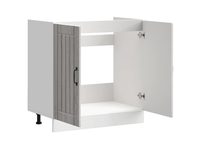 Meuble de cuisine, meuble de base de lavabo sonoma gris bois d'ingénierie shl2637 - Conforama E