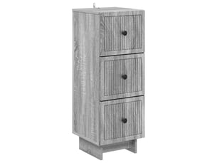 Armoire de rangement bureau, armoire à tiroirs sonoma gris 33 x 34,5 x 90 cm shl1086