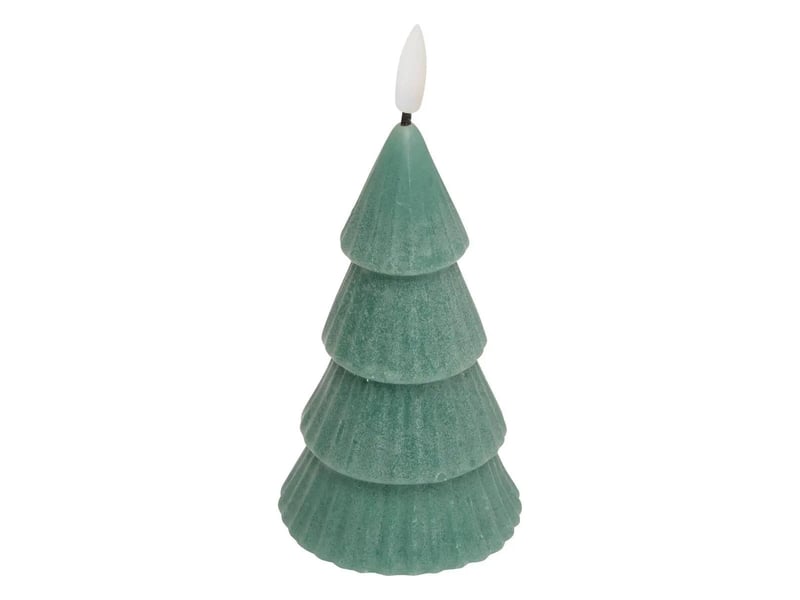  Bougie led de noël sapin 15cm vert  - Conforama A