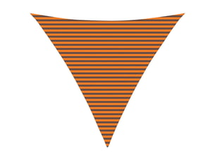 Voile d'ombre - voile d'ombrage - voile parasol 5 x 5 x 5 m 100 % polyester oxford triangulaire