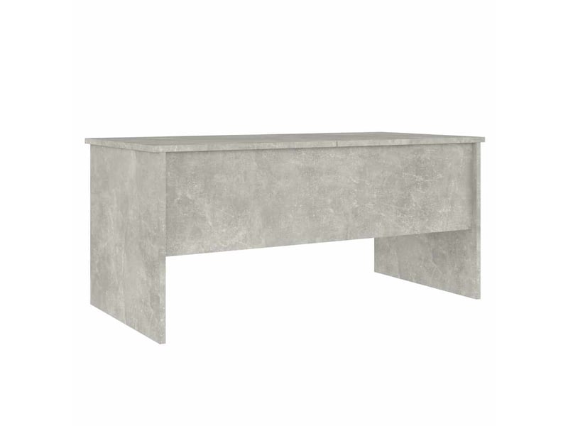  Table basse - table de salon - table à thé gris béton 102x50,5x46,5 cm bois d'ingénierie  - Conforama E