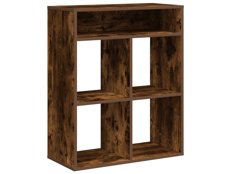  Bibliothèque, étagère de rangement chêne fumé 66x31x80 cm bois d'ingénierie  - Conforama A