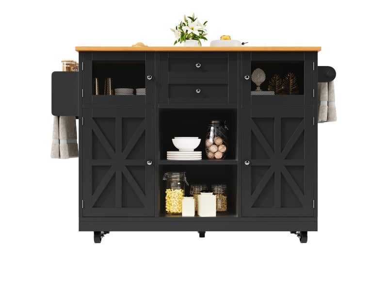  Desserte 4 portes 1 tiroir coloris noir mdf desserte noir - Conforama A
