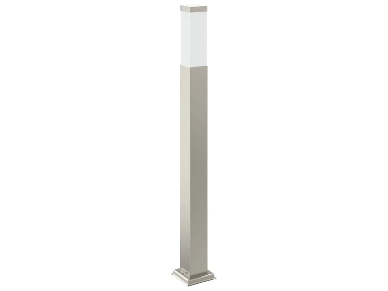  Borne lumineuse, lampadaire avec détecteur et prise 80 cm acier inoxydable ip44 shl78135  - Conforama E