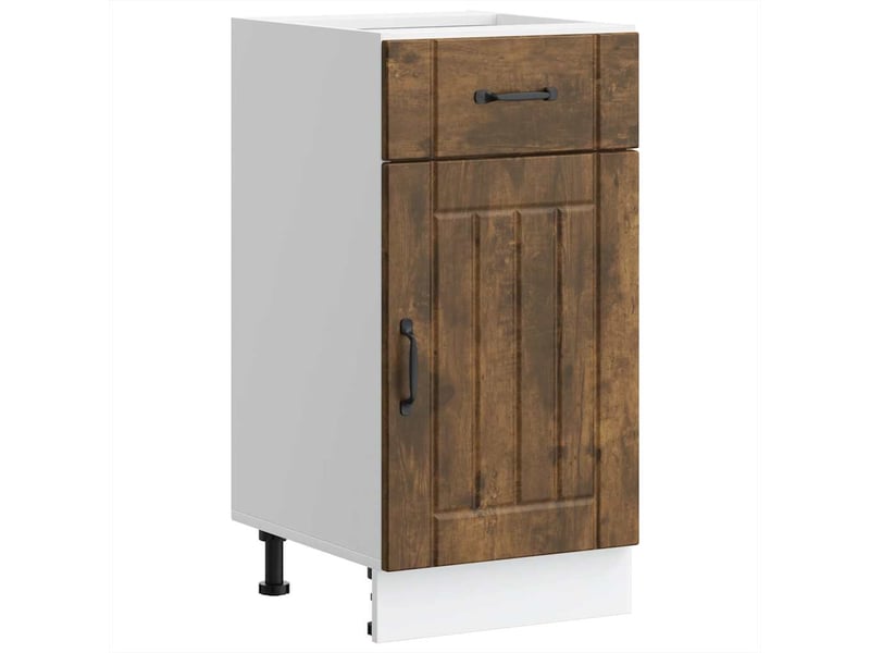  Meuble de rangement, armoire de cuisine lucca chêne fumé bois ingénierie shl1322  - Conforama B