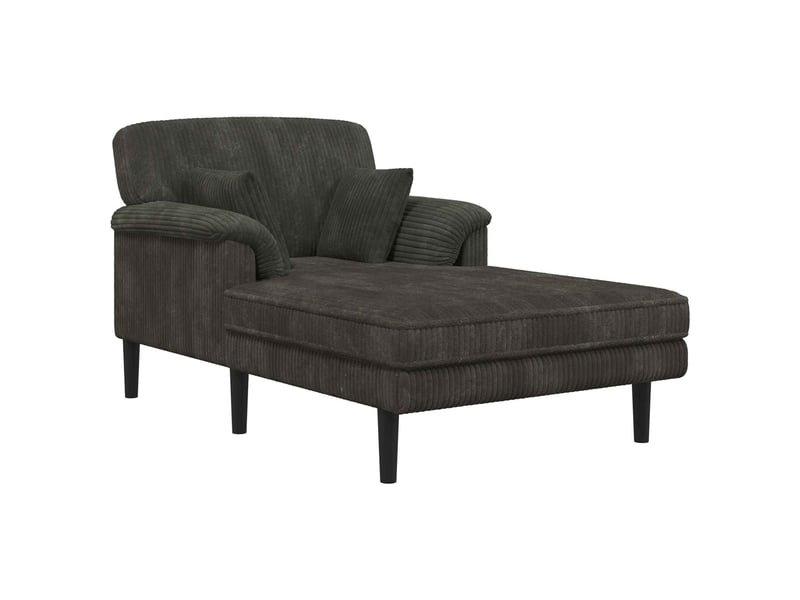  Vidaxl méridienne anthracite tissu en velours côtelé  - Conforama A