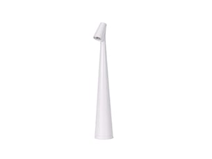 Lampe à poser sans fil led rechargeable tactile 3 niveaux – lampe de chevet design conique dimmable 1200 mah usb pour chambre, salon et bureau – blanc