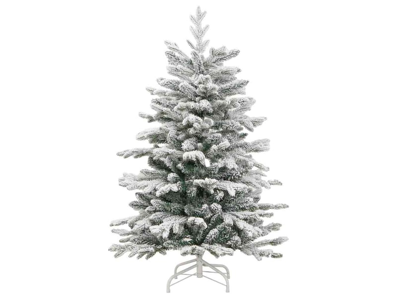 Sapin de noël, arbre de noël artificiel à branches articulées blanc 150 cm shl974 - Conforama E