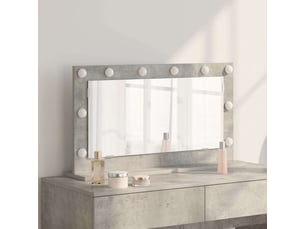 Miroir rectangulaire à fixer coloris gris <strong></strong>  <strong></strong> - 80 cm x 45 cm