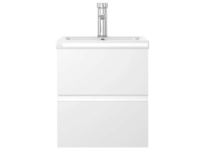  Armoire d'évier avec lavabo intégré blanc bois d'ingénierie shl1487  - Conforama D