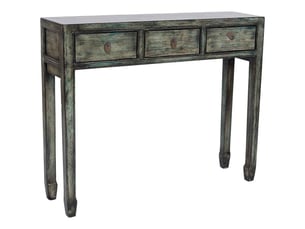 Porte-manteau en bois bleu 104x27x85 cm h