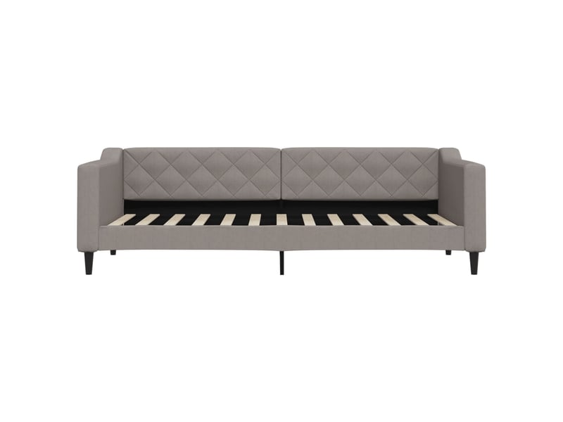  Lit simple- lit adulte -  lit de repos sans matelas taupe 80x200 cm tissu  - Conforama B