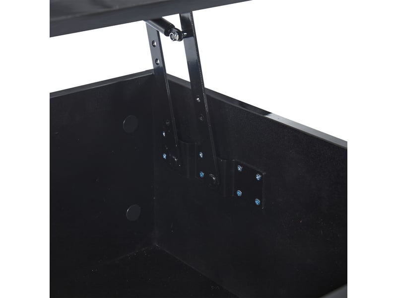  Table basse relevable avec rangement et led, 100 x 50 cm, noir brillant  - Conforama R