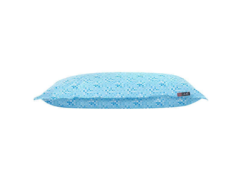Housse de pouf fuzzy 140 cm 180 cm bleu - Conforama D