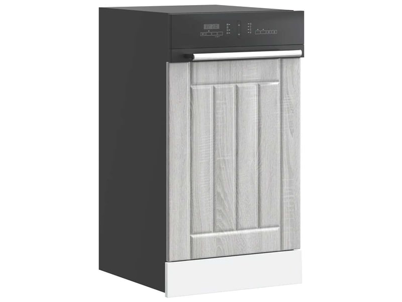  Panneau de lave-vaisselle sonoma gris bois d'ingénierie shl8792  - Conforama B