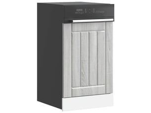Panneau de lave-vaisselle sonoma gris bois d'ingénierie shl8792
