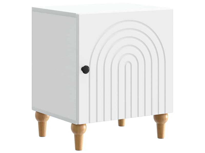  Table de chevet 2 pièces blanc 43 x 34,5 x 50 cm  - Conforama C