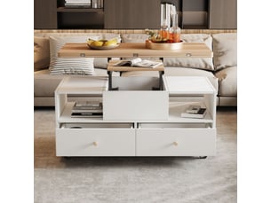 Table basse coloris blanc <strong></strong> <strong></strong>