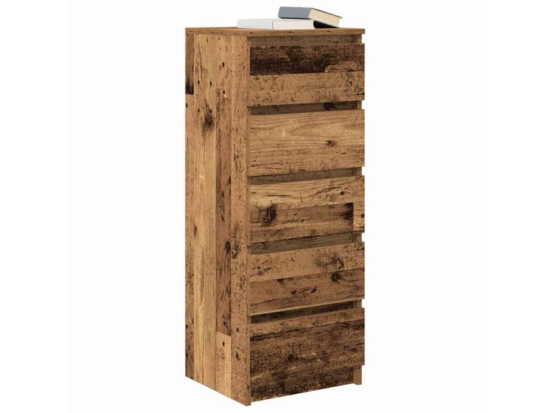  Buffet - bahut - meuble de rangement avec tiroirs vieux bois 37,5x35x99 cm bois d'ingénierie  - Conforama D