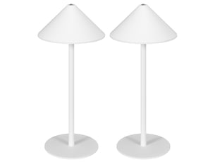 Lampe de table led avec câble usb. Interrupteur tactile. Métal. Rechargeable. Blanche.
