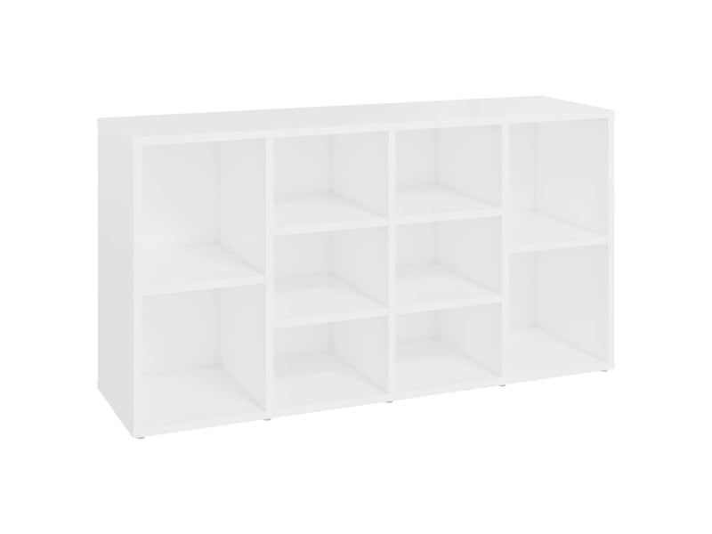  Banc à chaussures, meuble à chaussures blanc 103x30x55 cm bois d’ingénierie  - Conforama A