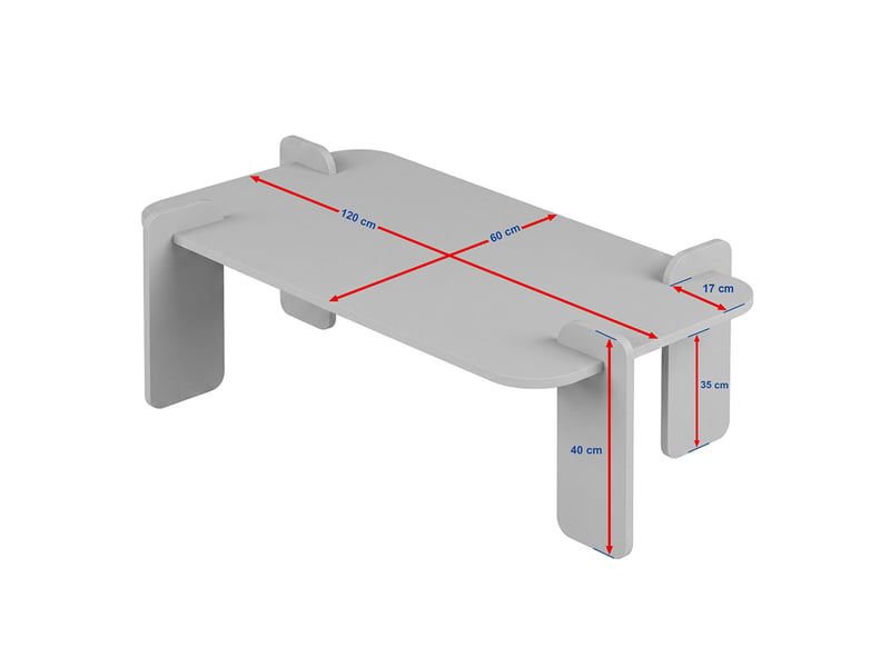  Table basse rectangulaire effet noyer 120cm sita  - Conforama C