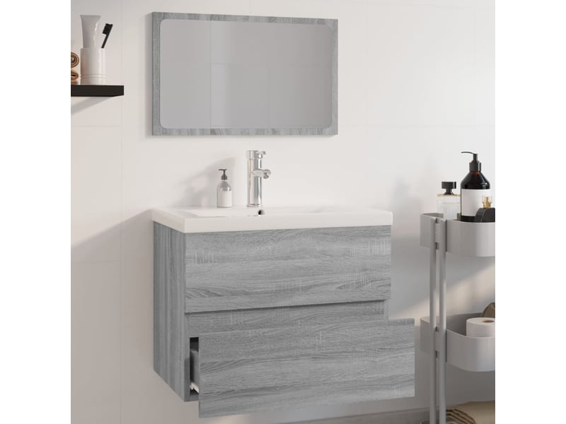  Meubles de salle de bain, armoire salle de bain sonoma gris bois d'ingénierie cf65468  - Conforama C