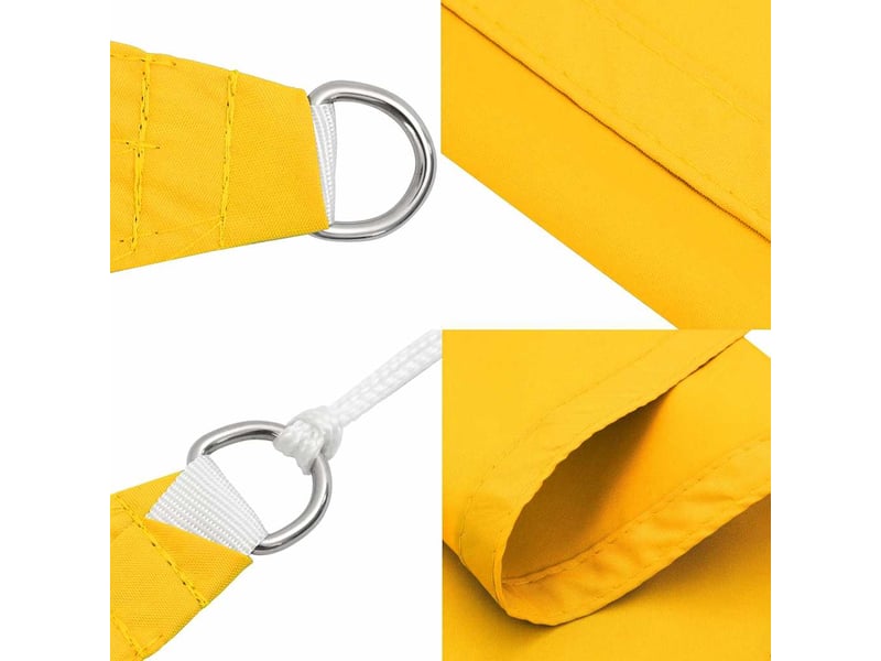  Voile de parasol - voile d'ombrage tissu oxford rectangulaire 2,5x5 m jaune  - Conforama E
