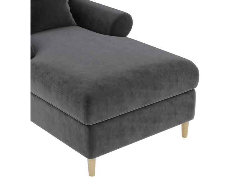  Fauteuil relax inclinable 1 place en velours gris avec coussin, pour lecture et détente à la maison au quotidien  - Conforama D
