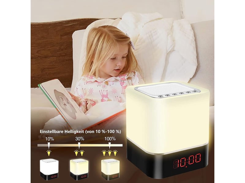 Lampe de chevet tactile à intensité variable 5 en 1 - Conforama C