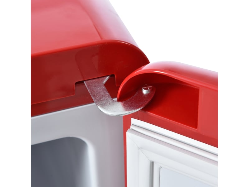 Réfrigérateur-congélateur 41x45,5x105,5 cm double porte rouge - Conforama D