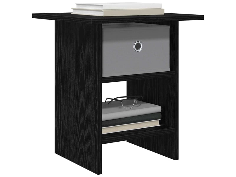  Table de chevet - cabinet de chevet - table de nuit chêne noir 41 x 40 x 45 cm bois d'ingénierie  - Conforama B