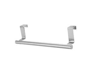 Porte serviette simple en acier inoxydable, sans trou, 6.2x23.5cm, porte serviette de