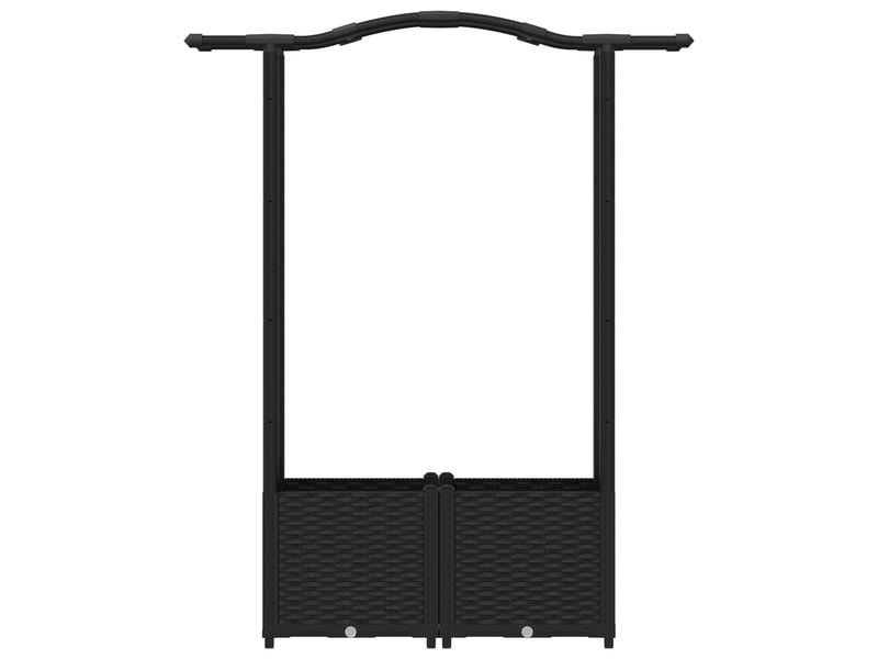  Jardinière - lit élevé avec treillis et toit noir 125 x 40 x 138 cm pp  - Conforama D