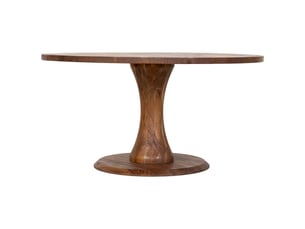 Table de salle à manger en bois marron 150x150x77 cm (hauteur)