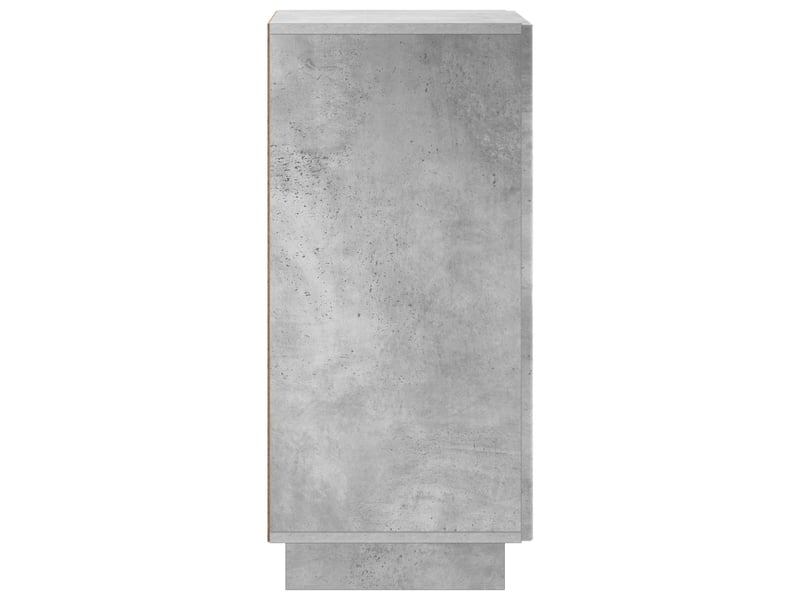  Buffet salon, buffet de rangement gris béton 33,5x34,5x75 cm bois d'ingénierie shl14256  - Conforama E