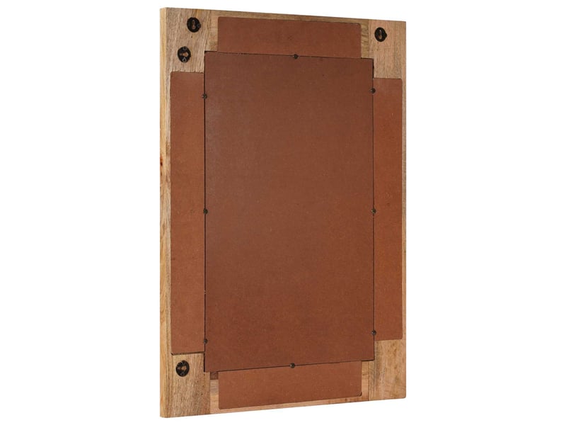  Miroir de salle de bain, miroir de toilette avec stockage naturel 50 x 70 x 3 cm cf62531  - Conforama C