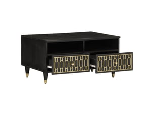 Table basse rectangulaire coloris noir  