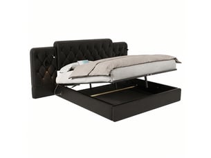 Lit coffre 160x200 cm    coloris noir