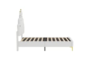 Lit avec rangement 90x190 cm BLSYHDH coloris blanc