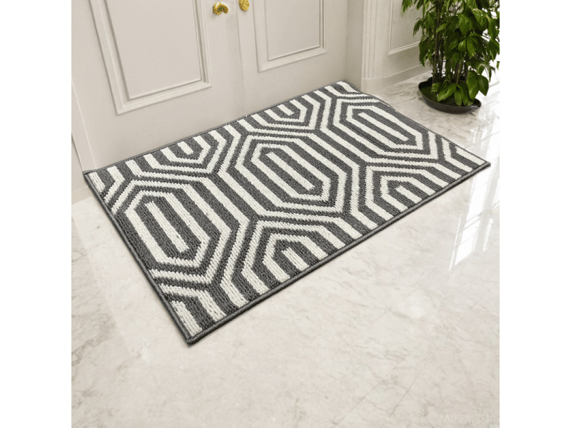  Paillasson intérieur 60x90 cm, absorbant et antidérapant, attrape saleté et boue, lavable en machine, profil fin  - Conforama B