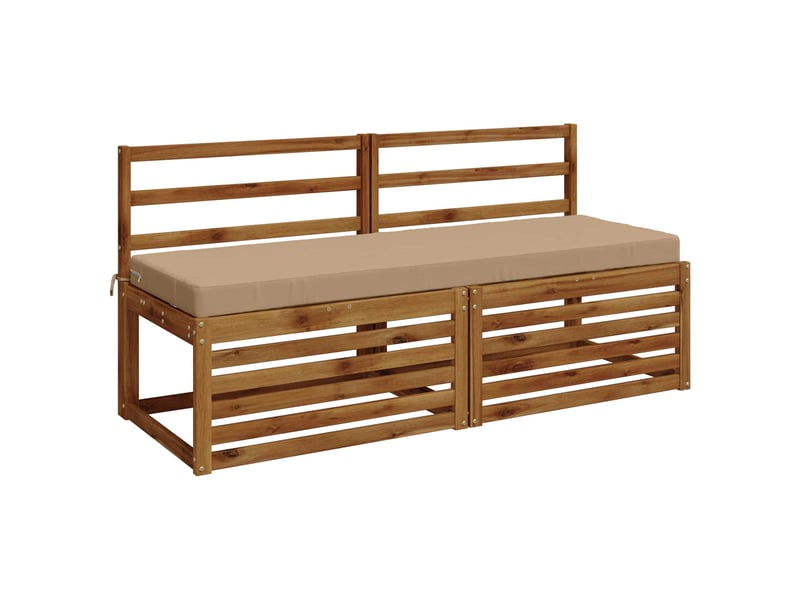  Lot de 2 coussins de banc, coussins d'assise soest 100 % polyester sable cf57434  - Conforama C