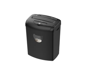 Destructeur de documents 10 feuilles 32,6x22,7x41,8 cm – noir – coupe croisée p-4, anti-bourrage, bac 20,8 l