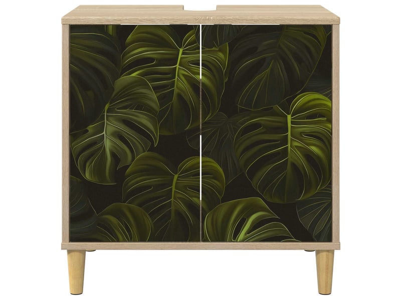  Armoire de salle de bain, meuble de rangement elburg sonoma 60x40x60 cm  - Conforama E