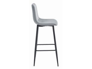 tabouret de bar  <strong>SANS MARQUE</strong>  - argenté hauteur d'assise 76 cm vendu A l'unité