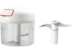 Mini hachoir à ail manuel 300 ml 3 lames hachoir cuisine portable pour légumes fruits et viande outil compact et étanche