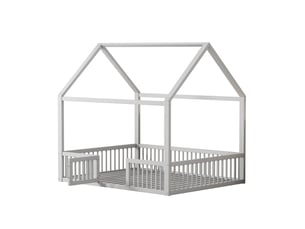 Lit cabane 140x200 cm    coloris blanc