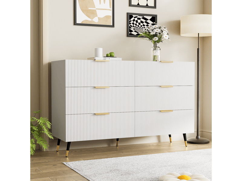 Buffet moderne avec de nombreux tiroirs et rangements - salon et salle à manger, design contemporain - Conforama E