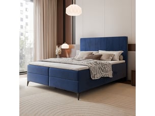 Lit avec rangement 160x200 cm IDOHOME VERA coloris bleu