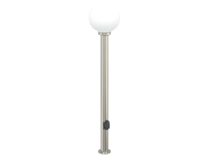 Borne lumineuse avec sortie 120 cm en acier inoxydable ip44
